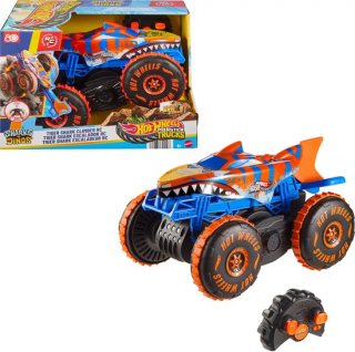 Hot Wheels Monstertrucks Tijgerhaaiklimmer - Voertuig met Afstandsbediening