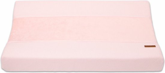 Baby's Only Gebreide baby aankleedkussenhoes - Waskussenhoes - Overtrek verzorgingskussen Classic - Classic Roze - 45x70 cm