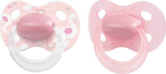 Medela Baby Fopspeen Original Hoge acceptatie orthdontisch ergonomische vorm - Powdery Pink - 18+ maanden - 2 stuks
