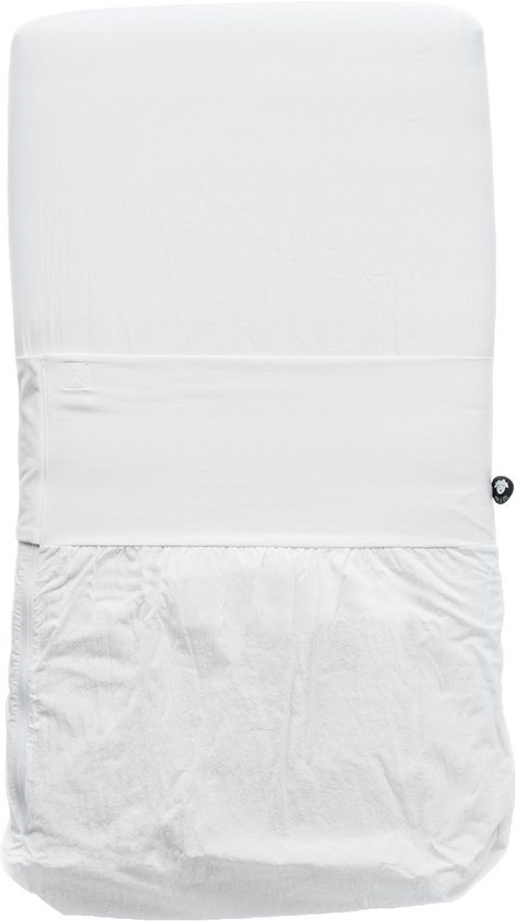 NUNKI Co Sleeper lakentje - simpel strak instoppen (ipv inbakeren)- 50x90 White
