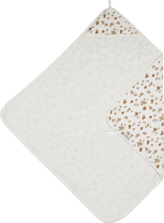 Meyco Baby Stains badcape - neutral - 90x90cm