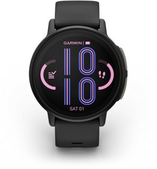 Garmin Bounce 2 - Smartwatch voor kinderen - 43 mm - AMOLED - Live locatie-tracking - Zwart