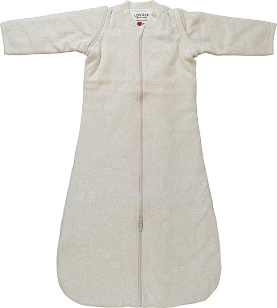 Lodger - Slaapzak lange mouw - afritsbaar - creme - 80cm - voor Maxi Cosi