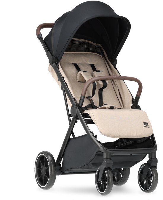 Deryan Rolo XL Buggy - Lichtgewicht Plooibuggy - Inklapbaar - Nougat