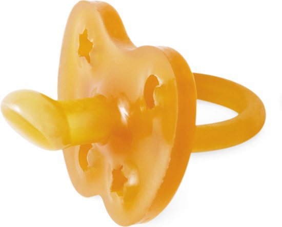 HEVEA - Fopspeen - Orthodontisch - Naturel - 0-3 maanden - 100% natuurrubber