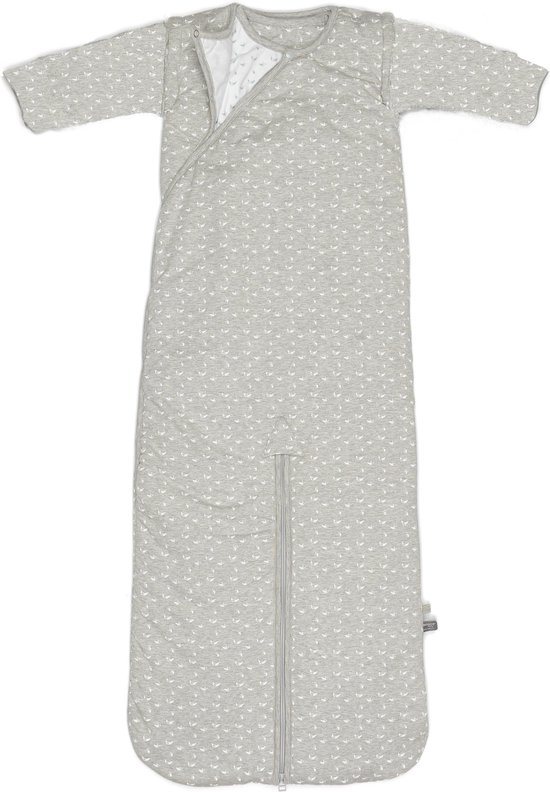 Baby 4 Seizoenen Slaapzak - Winterslaapzak & Zomerslaapzak 100% met schuine rits - 95cm - TOG 3.0 Light Grey - Grijs - Snoozebaby