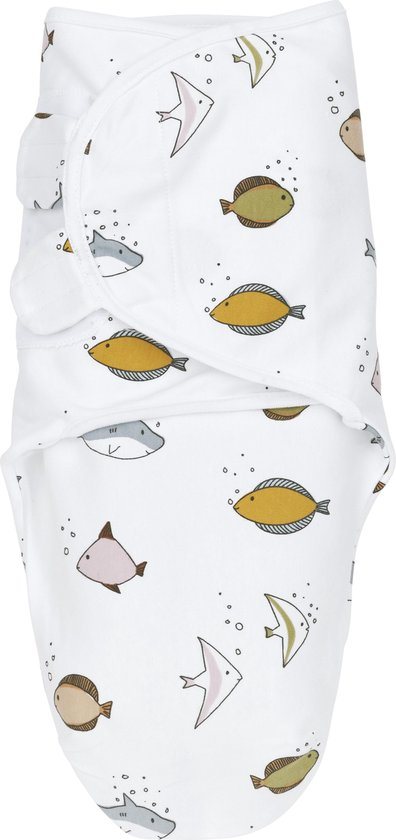 Meyco Baby Sea swaddlemeyco inbakerdoek - multicolour - 0-3 maanden - 1.0 TOG