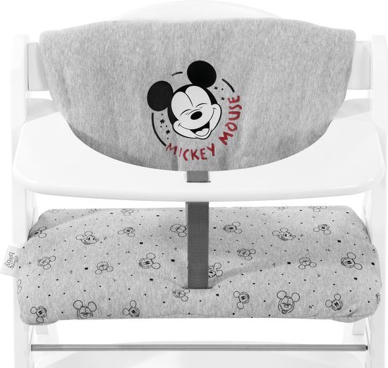 Hauck Highchair Pad Deluxe - kinderstoel kussen - Mickey Mouse Grey