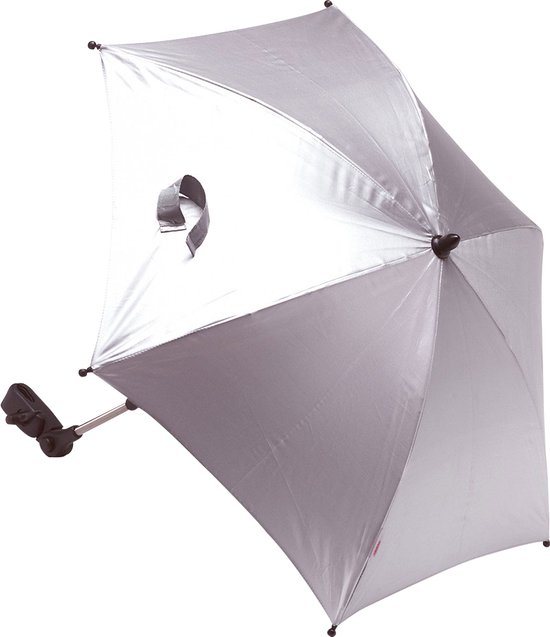 Titaniumbaby Parasol met universele klem UV 50+ Protectie - Silver