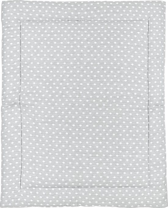 Meyco Baby Little Dots boxkleed - grey - 80x100cm