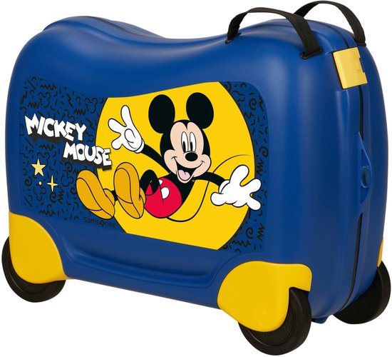 Samsonite trolley Dream2Go Disney Ride - on Suitcase Disney Mickey Happy blauw 52cm