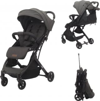 Novi Baby® Travel Go Buggy - Zwart Melange - Afneembare wielen - Incl. accessoires - Vanaf 6 maanden verstelbaar