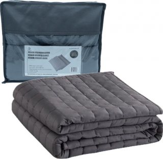 Comfeur Verzwaringsdeken 9 kg – 150x210 cm – Weighted Blanket – Zwaartedeken voor Volwassenen – Verzwaarde Deken OEKO-TEX - 4 Seizoenen – Grijs