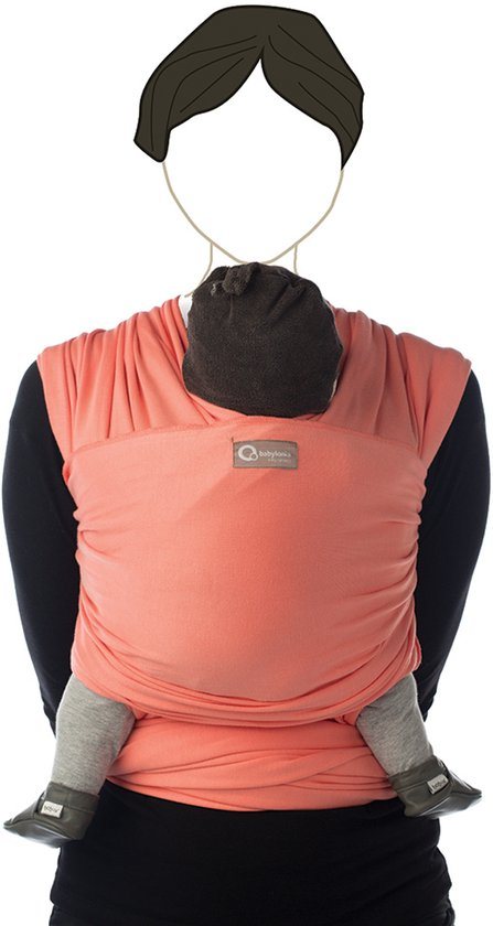 Babylonia TRICOT SLEN ORGANIC Draagdoek Baby - 500 cm - Burnt Coral