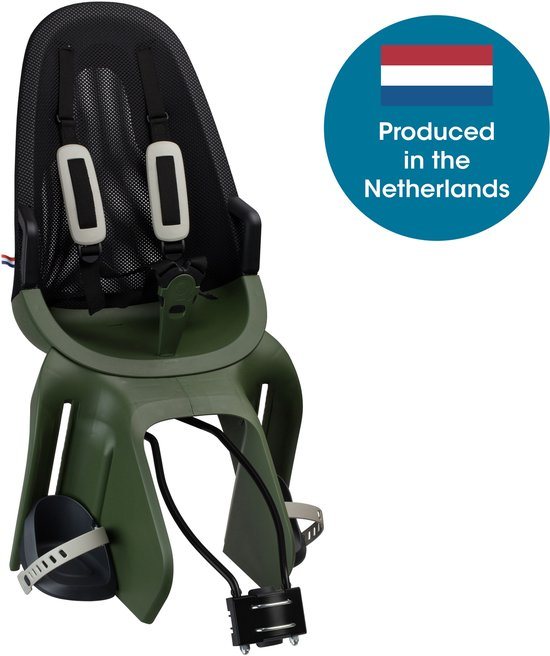 Qibbel Air Fietsstoeltje Achter Frame bevestiging - Fietszitje - Magic green