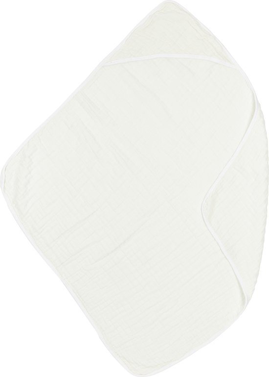 Meyco Baby Uni badcape - hydrofiel - offwhite - 80x80cm