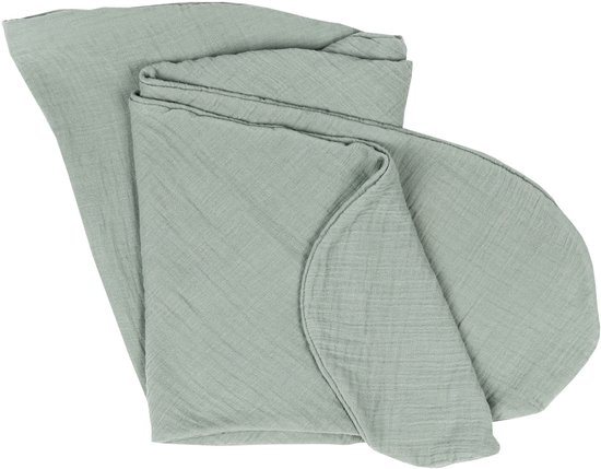 Doomoo Basics Cover - Hoes voor Voedingskussen Comfy Big - Biokatoen - 190cm - Tetra Green