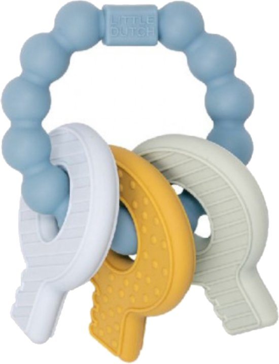 Little Dutch Sleutelbos Bijtspeeltje Blauw