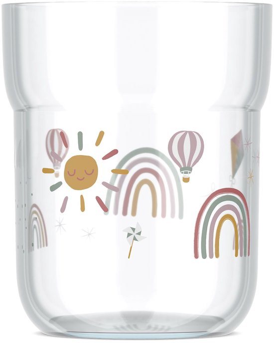 Mepal Mio Kinderbeker - 250 ml - Makkelijk vast te houden - Kinderservies - Sunshine & Rainbow