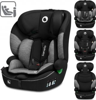 Lionelo Levi - Autostoel - vanaf 1,5 tot 12 jaar (76-150 cm / 9-36 kg / Groep 1/2/3) - Comfortabele Brede Zitting - Memory Foam - 10-standen Hoofdsteun - i-Size Autostoeltje