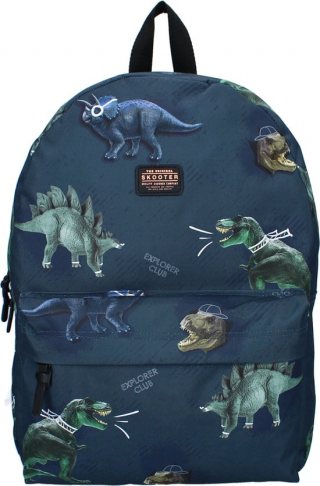 Skooter Explorer Club Rugzak - Blauw - Dino