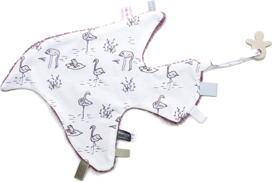Snoozebaby Knuffeldoekje - Sweet Dreaming - bird style - Soft Mauve
